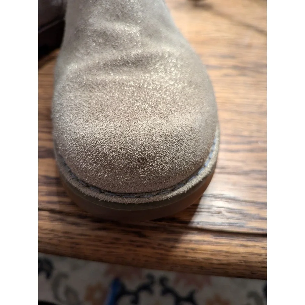 UGG Australia Kids‎ Suede Lace Up Side Zip Boots Tan Glitter Size 3